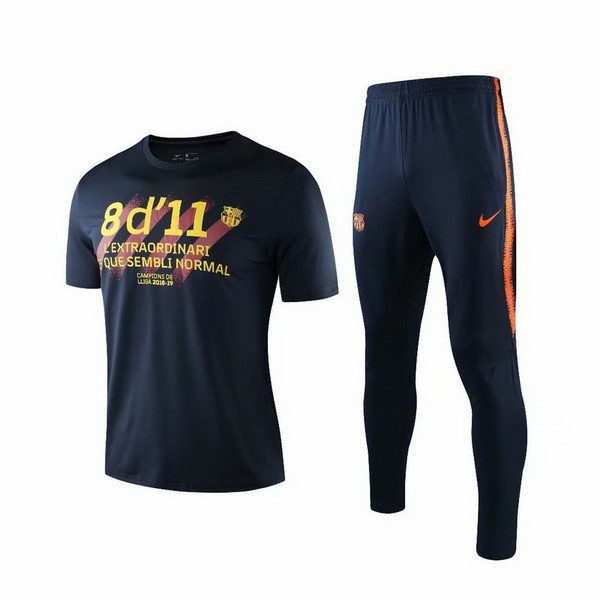 Entrenamiento Barcelona Conjunto Completo 2019/20 Negro Amarillo